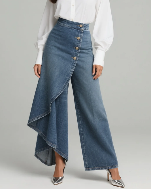 Denim anvelop pantolon